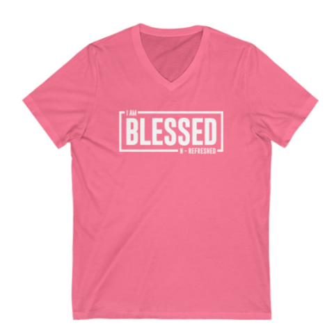 Unisex - I am Blessed n Refreshed T-Shirt (V-Neck)