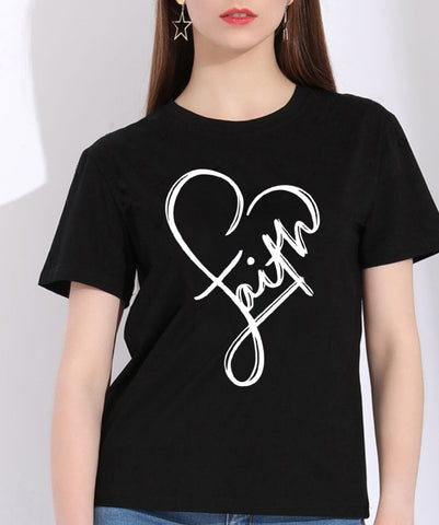 Women's - Faith Monogrammed T-shirt