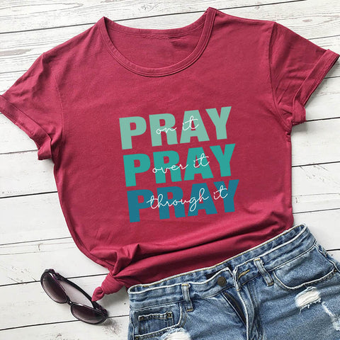 Womens - Faith Theme Round Neck T-shirt
