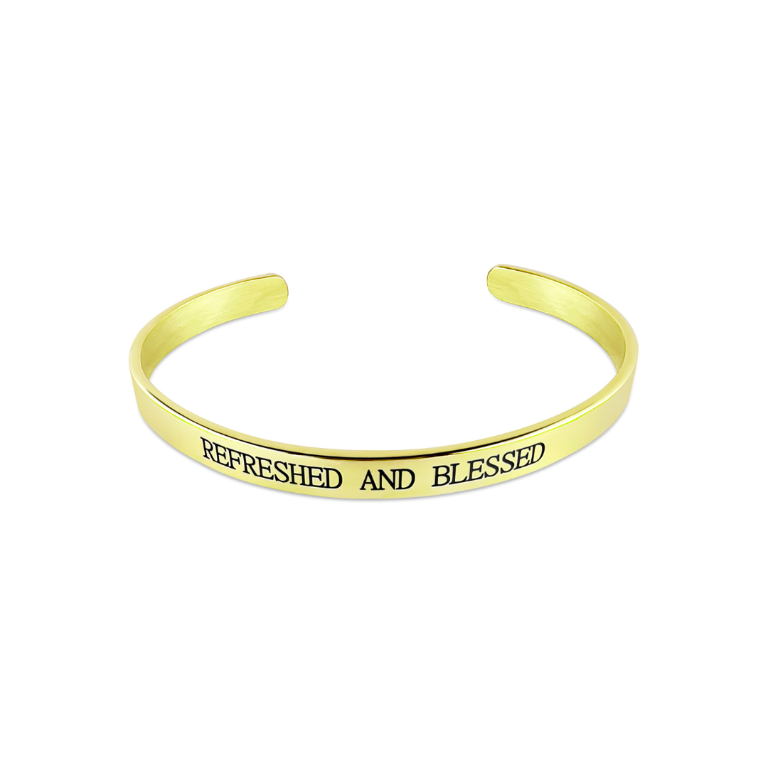 "REFRESHED AND BLESSED" Bracelet