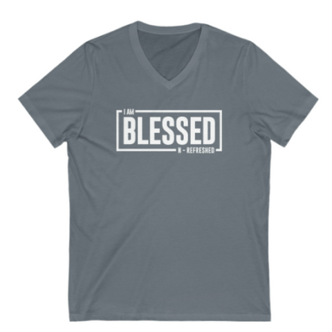 Unisex - I am Blessed n Refreshed T-Shirt (V-Neck)