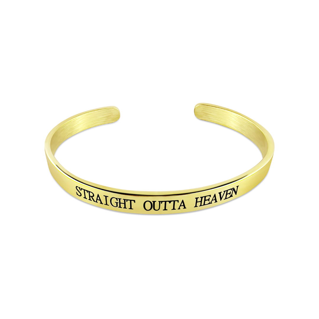 "STRAIGHT OUTTA HEAVEN" Bracelet