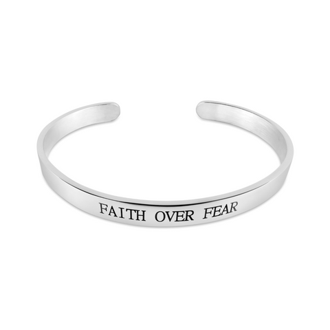 "FAITH OVER FEAR" Bracelet