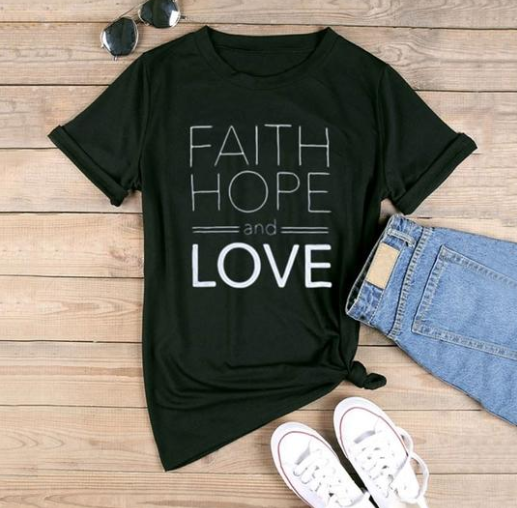 Unisex - Faith Hope and Love T-shirt