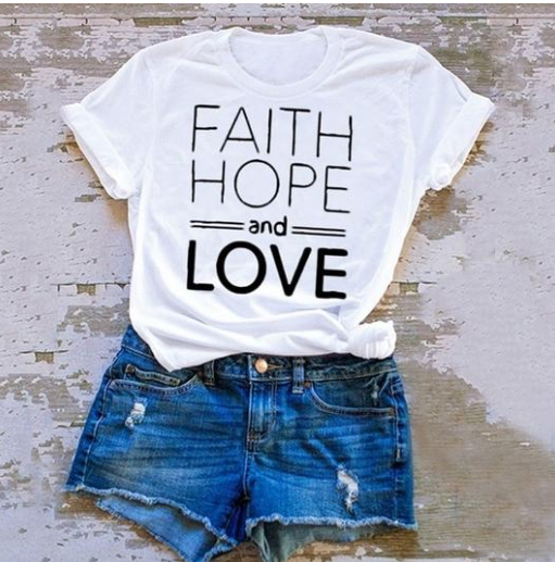 Unisex - Faith Hope and Love T-shirt