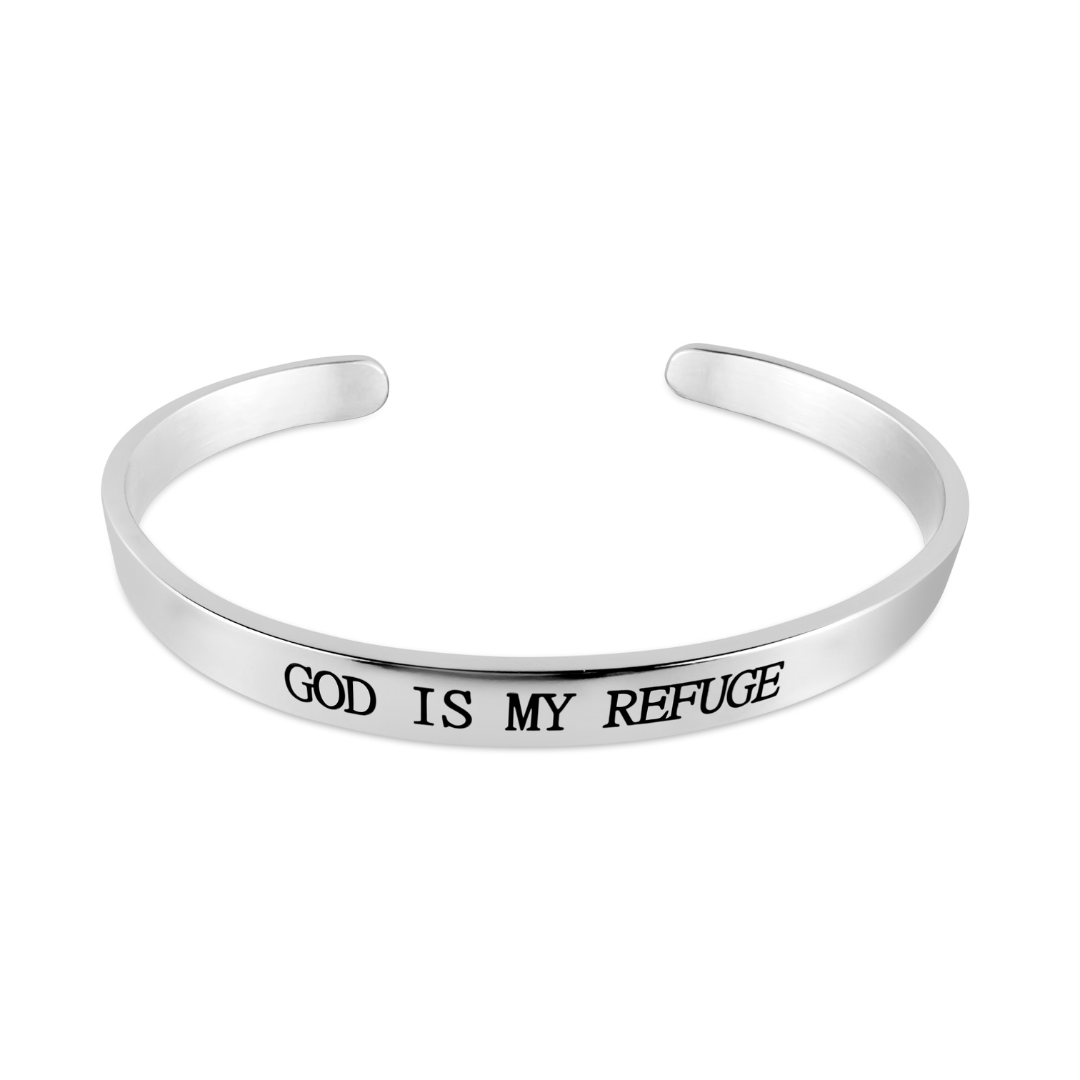 "GOD IS MY REFUGE" Bracelet