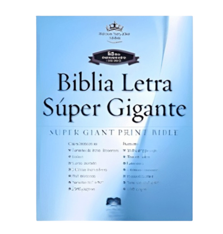 Span-RVR 1960 Super Giant Print Bible (Black Bonded Leather Indexed)