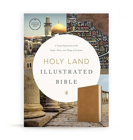 CSB Holy Land Illustrated Bible (Ginger Leather Touch)