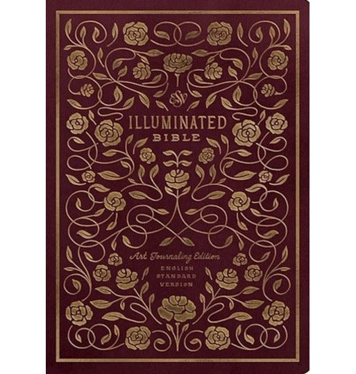 ESV Illuminated Bible - Art Journaling Edition (Burgundy TruTone)
