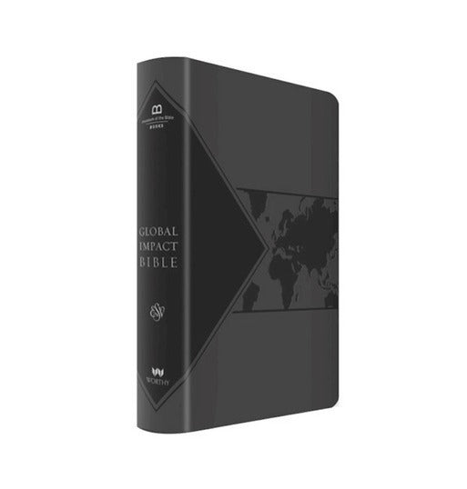 ESV Global Impact Bible (Charcoal Leatherluxe)